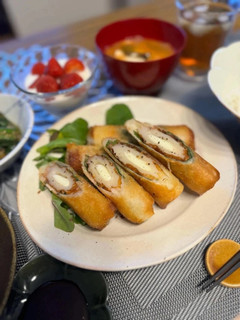 ちくわの大葉チーズ春巻き-レシピのメイン写真