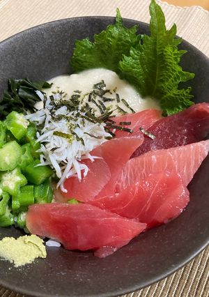 まぐろとしらすのねばとろ丼-レシピのメイン写真