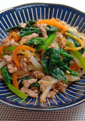 ひき肉と野菜の甘味噌炒め-レシピのメイン写真