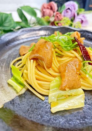 こてっちゃんパスタ-レシピのメイン写真