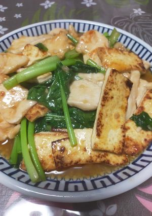 豆腐と鶏むね肉の豆板醤炒め-レシピのメイン写真