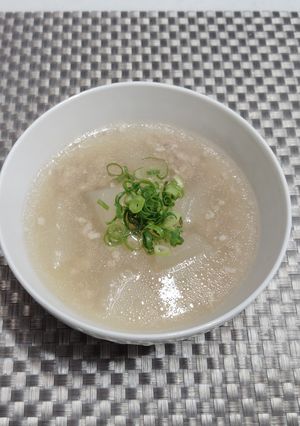 冬瓜と豚ひき肉の中華スープ-レシピのメイン写真