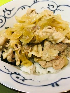 豚こまぎれ肉のシンプル豚丼-レシピのメイン写真