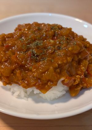 みのりんご風！キーマカレー-レシピのメイン写真