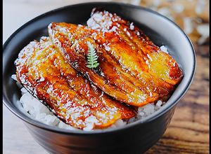 レンジを使って簡単『なす』の蒲焼き丼♫-レシピのメイン写真