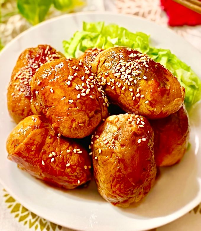簡単やみつき!大葉チーズの肉巻きおにぎり-レシピのメイン写真