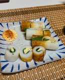 簡単おつまみ 大葉とチーズのチクワ巻き