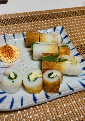 簡単おつまみ 大葉とチーズのチクワ巻き-レシピのメイン写真