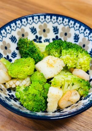 ブロッコリーの旨だしシーフード炒め-レシピのメイン写真