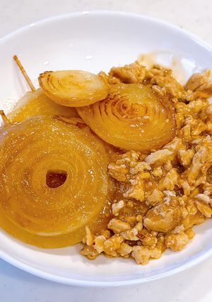 新玉ねぎのそぼろ餡かけ-レシピのメイン写真