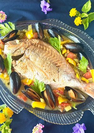 魚料理・おもてなし主菜★チコ鯛のアクアパッツァ-レシピのメイン写真