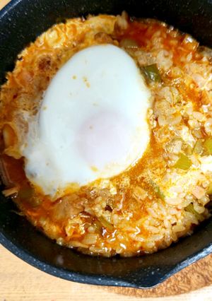 ツナキムチ雑炊-レシピのメイン写真