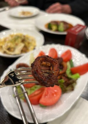 簡単☆イカの西京焼きで唐揚げ　サラダ-レシピのメイン写真