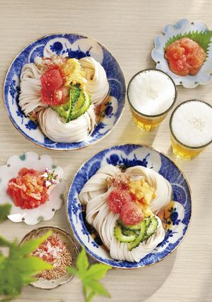 麺＆明太子♪沖縄風ゴーヤ冷麺-レシピのメイン写真