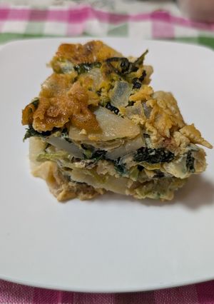 ほうれん草のスパニッシュオムレツフライパ-レシピのメイン写真