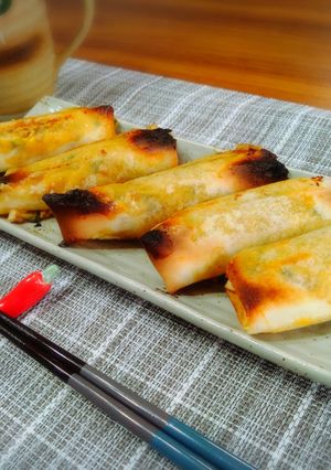 ＊坦々ひき肉応用編＊簡単チーズ入り春巻-レシピのメイン写真