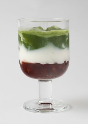 【おうちカフェ】抹茶あずきラテ-レシピのメイン写真