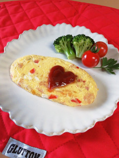 レンジで簡単♪パプリカの卵焼きオムレツ-レシピのメイン写真