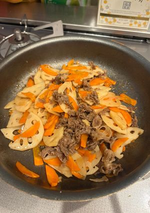簡単！牛肉れんこんきんぴら-レシピのメイン写真