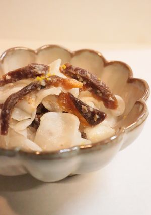 少量お節★美味♪蕪（大根）の胡桃なます-レシピのメイン写真