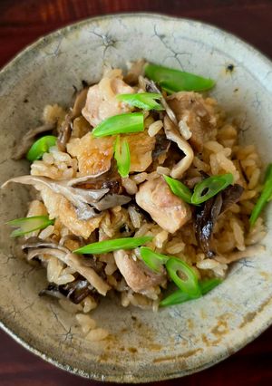 舞茸と鶏肉の炊き込みご飯 簡単-レシピのメイン写真