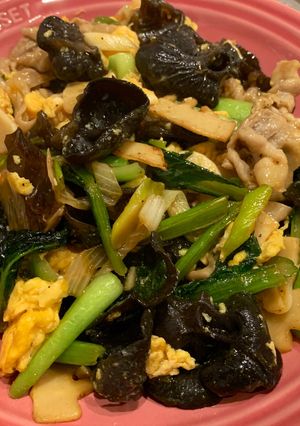 木須肉(きくらげと卵と豚の炒り付け)-レシピのメイン写真