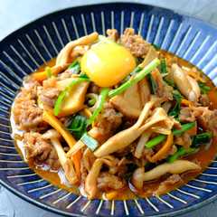 A picture of 〈くらし薬膳〉牛肉としめじのプルコギ風.