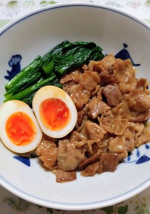 台湾料理！簡単昼食夕飯！時短小松菜魯肉飯主菜-レシピのメイン写真