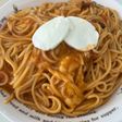モッツァレラとミートのスパゲッティ