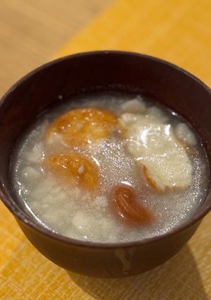 たたき長芋と梅干しのお吸い物-レシピのメイン写真