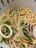 イカ入り明太子パスタ