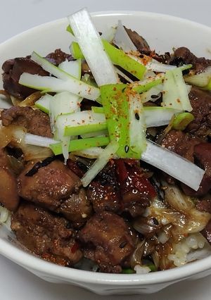 鶏レバー丼...少しは進歩したかな-レシピのメイン写真