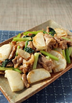 豚こま肉とカブのコッテリ甘酢炒め-レシピのメイン写真