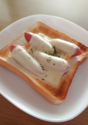 朝食に❣ウインナーチーズトースト🍞-レシピのメイン写真