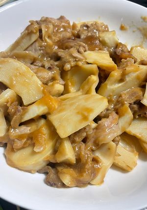 豚たけ（豚と筍の炒め物）-レシピのメイン写真
