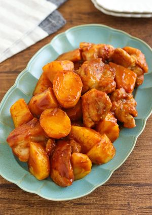鶏肉とじゃがいものケチャップ炒め-レシピのメイン写真