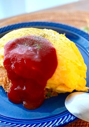 【米不足対策】焼きそば麺でオムライス♪-レシピのメイン写真