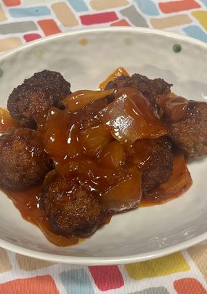 超簡単☆甘酢肉だんご♪♪-レシピのメイン写真