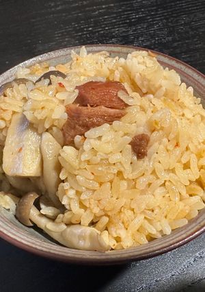 食べるラー油炊き込みご飯-レシピのメイン写真