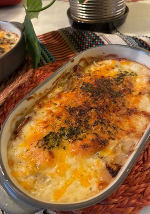 おかんレシピ𓀤𓀣きのこたっぷりグラタン-レシピのメイン写真