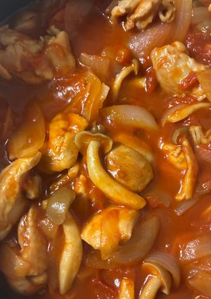 簡単!チキンのトマト煮-レシピのメイン写真