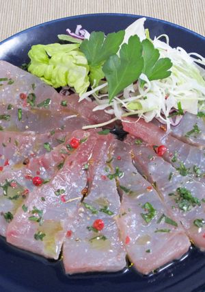 びん長まぐろの簡易カルパッチョ-レシピのメイン写真