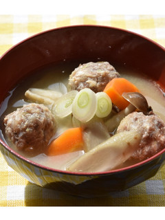 備蓄食品をおいしく変身!サバ缶のつみれ汁-レシピのメイン写真