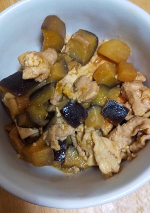 コマ肉でカレーなす麻婆豆腐-レシピのメイン写真