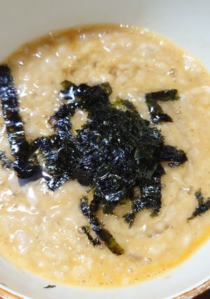 オートミールTKG粥(朝食や軽食に)-レシピのメイン写真