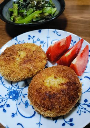 かぼちゃと大豆の塩バターコロッケ-レシピのメイン写真