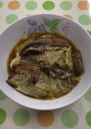 【もしまレシピ】さんま蒲焼の煮物風-レシピのメイン写真