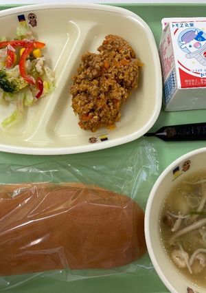 キノコのブイヨンスープ＠つくば市学校給食-レシピのメイン写真
