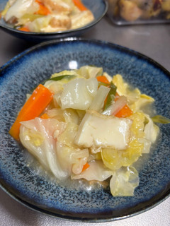 春キャベツと厚揚げの塩糀あんかけ-レシピのメイン写真