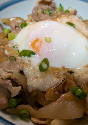 ご飯メモ♪とろろ豚丼-レシピのメイン写真